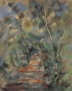 Paul Cezanne Forest scene Germany oil painting artist
